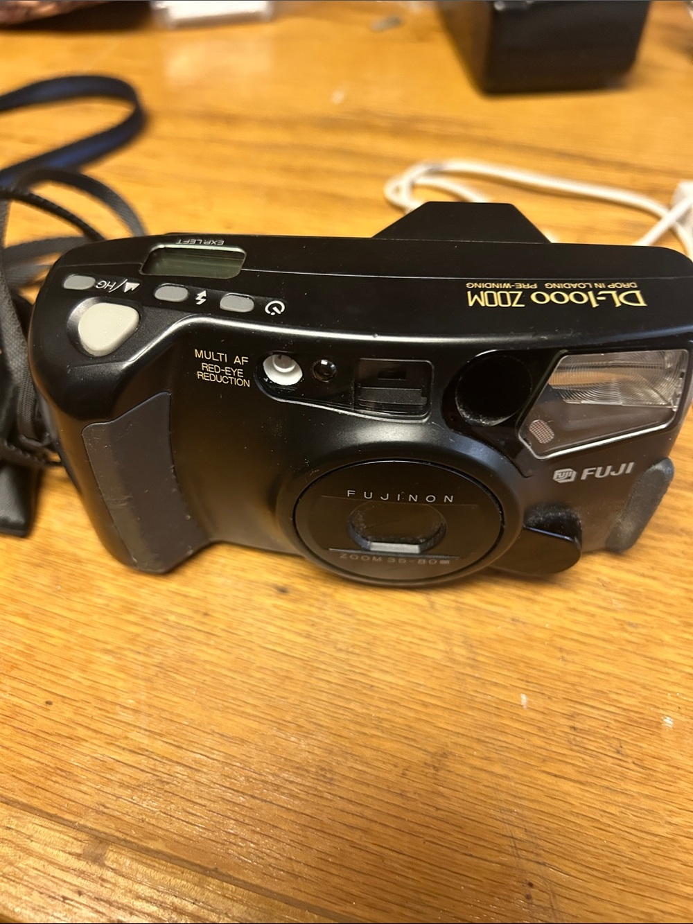 Fujifilm DL-1000 Zoom Black Point-and-Shoot Film Camera vintage